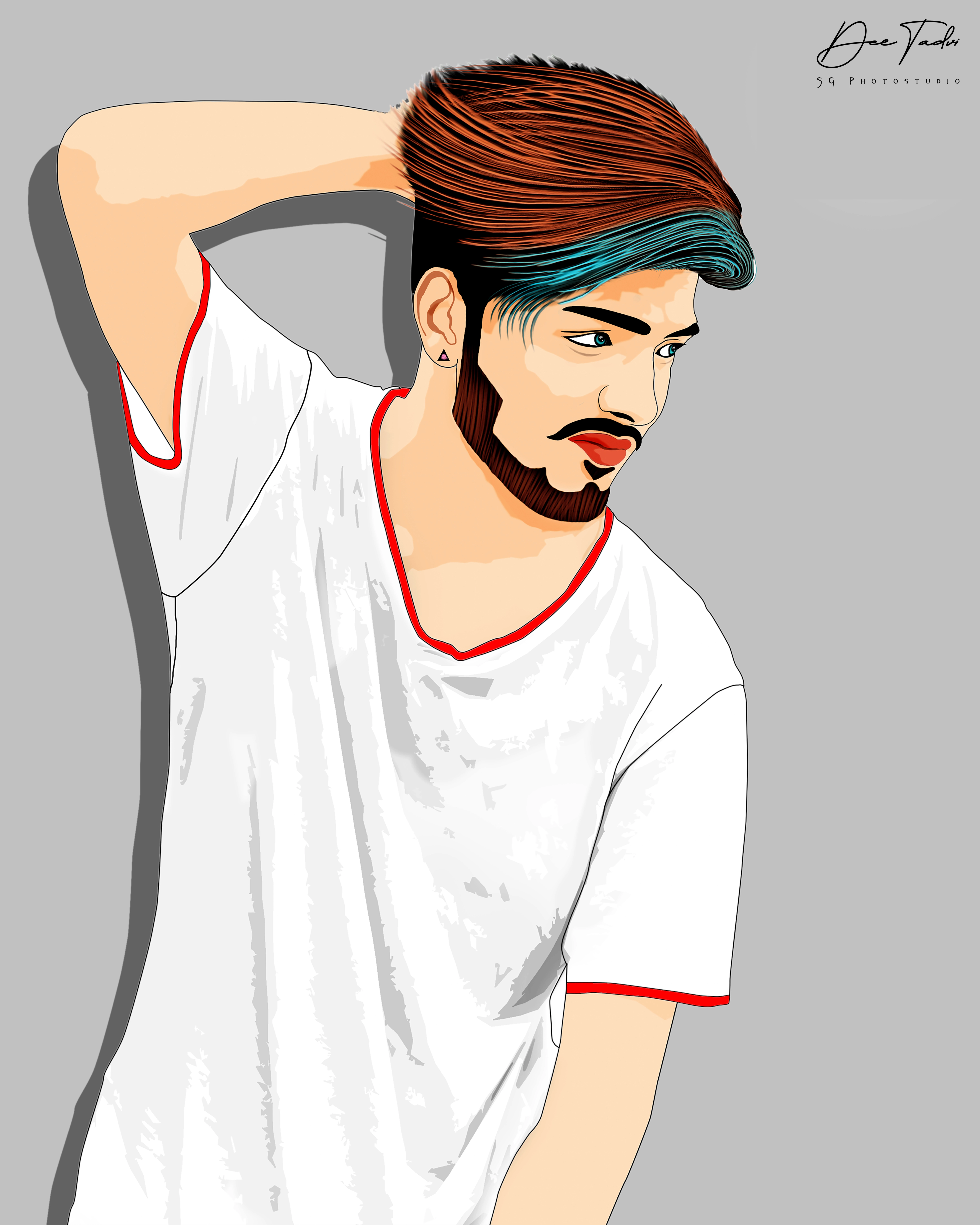 Vector Portrait - Male Illustration